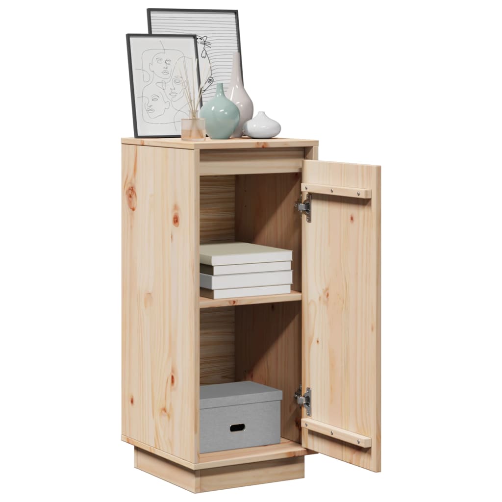 Aparador De Madera Maciza De Pino 31,5x34x75 Cm / Vetonek_3