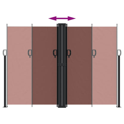 Vidaxl Toldo Lateral Retráctil Marrón 180x1000 Cm_4