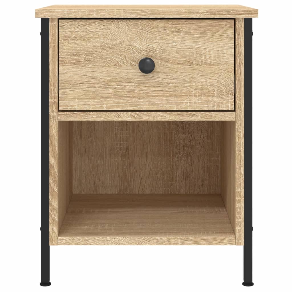 Mesita De Noche Madera De Ingeniería Roble Sonoma 40x42x50 Cm_4