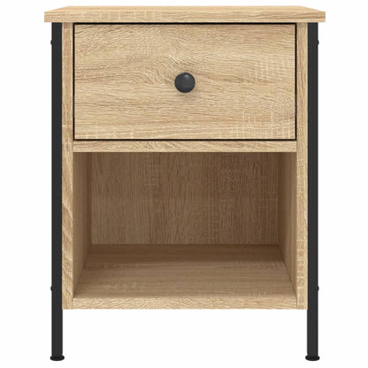 Mesita De Noche Madera De Ingeniería Roble Sonoma 40x42x50 Cm_4