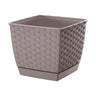 Maceta Ratolla Square 1,5l., Dimensiones (mm) 145x145x126, Color Mocca