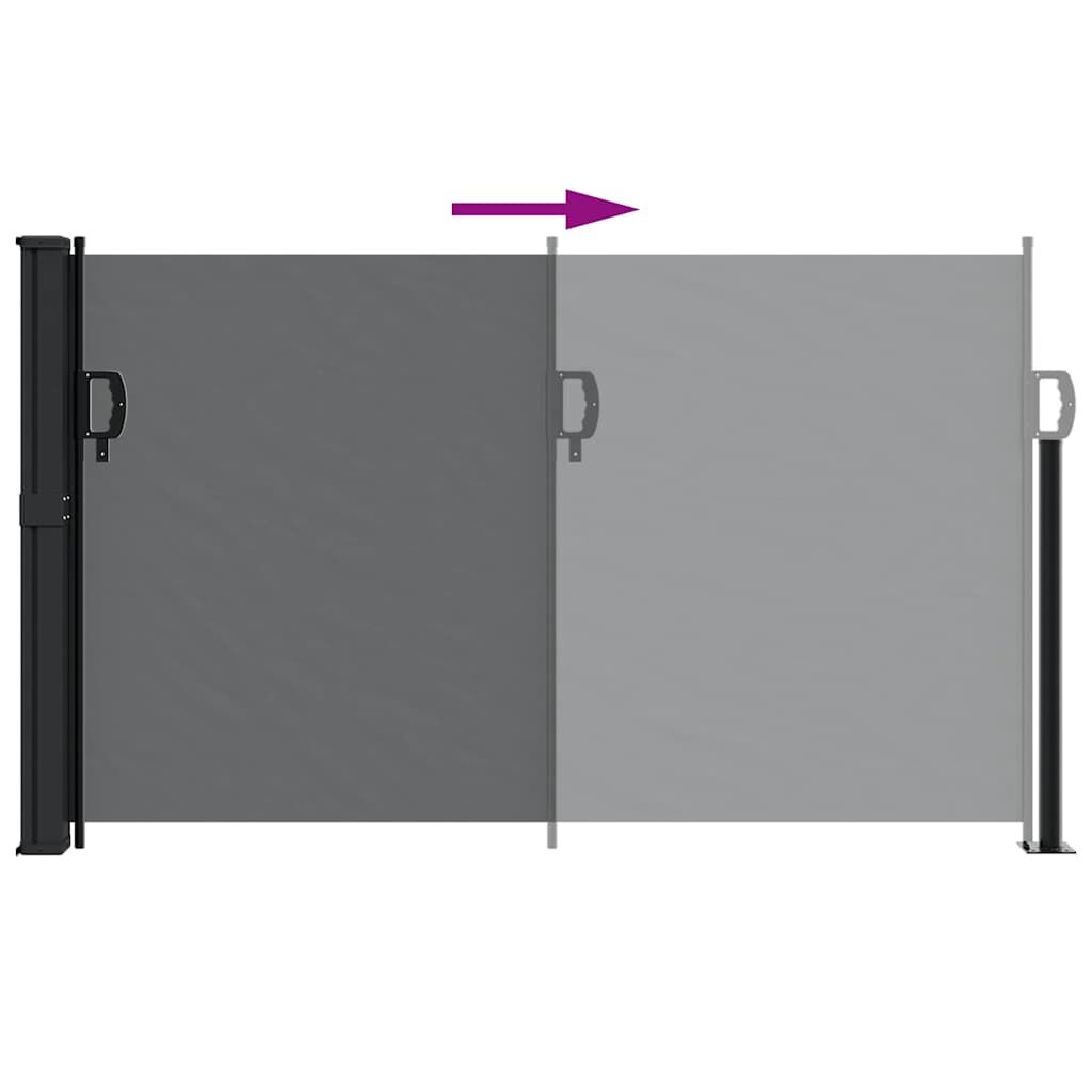 Vidaxl Toldo Lateral Retráctil Negro 117x300 Cm_4