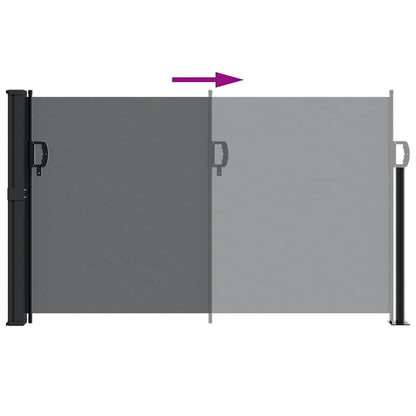 Vidaxl Toldo Lateral Retráctil Negro 117x300 Cm_4