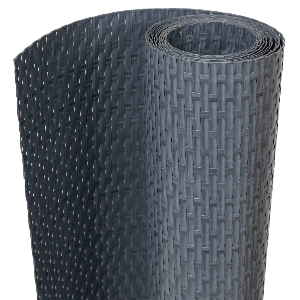 Toldo Para Balcón Ratán Sintético Gris Antracita 600x100 Cm / Vetonek_2
