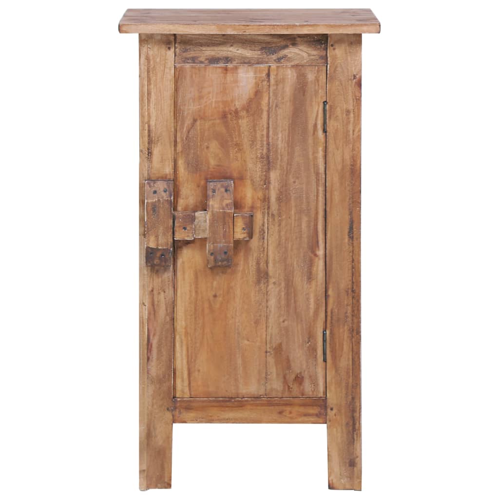 Mesita De Noche De Madera Reciclada Mixta 43x31x80 Cm_0