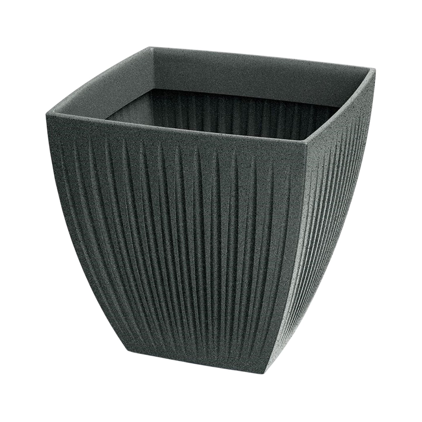 Maceta Latia Square Midl Ø40x40 Grafito Granito