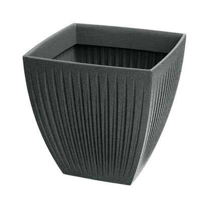 Maceta Latia Square Midl Ø40x40 Grafito Granito