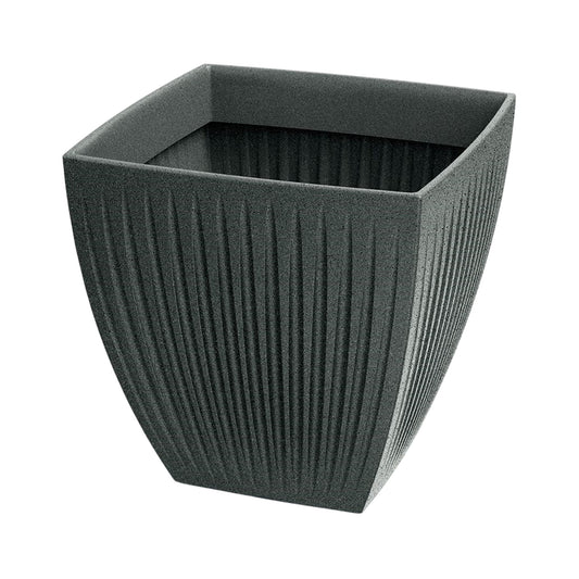 Maceta Latia Square Midl Ø40x40 Grafito Granito