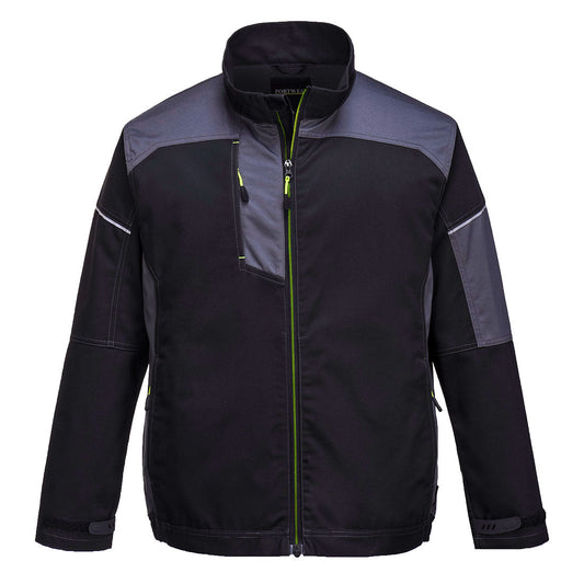 Chaquetas De Trabajo De Poliéster Y Algodón / L / Negro-gris_0