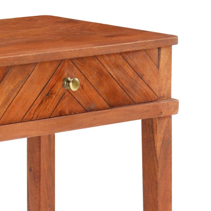 Mesa Consola De Madera Maciza De Acacia 110x40x76 Cm_3