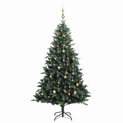 Vidaxl Árbol De Navidad Artificial Con Bisagras 150 Led Y Bolas 150 Cm_3