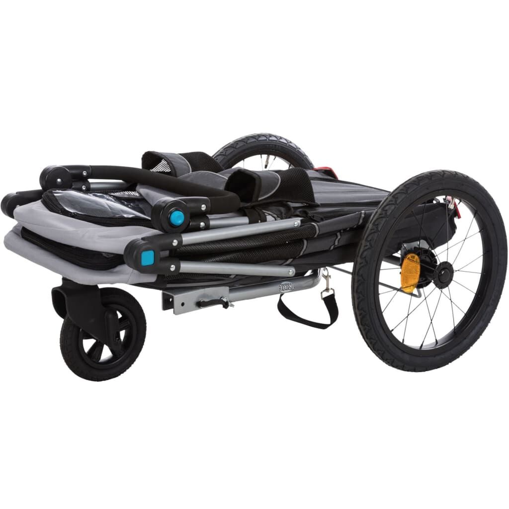 Trixie Remolque De Bicicleta Para Perros Gris M_3