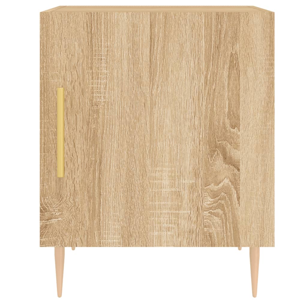 Mesitas Noche 2 Uds Madera Ingeniería Roble Sonoma 40x40x50 Cm_4