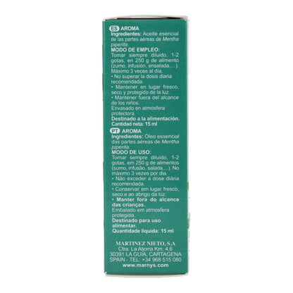Aceite Esencial Alimentario De Menta Piperita Marnys 15 ml