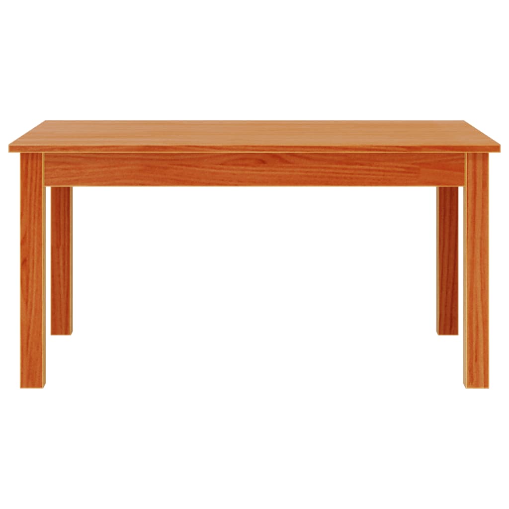 Mesa De Centro Madera Maciza De Pino Marrón Cera 80x50x40 Cm_3