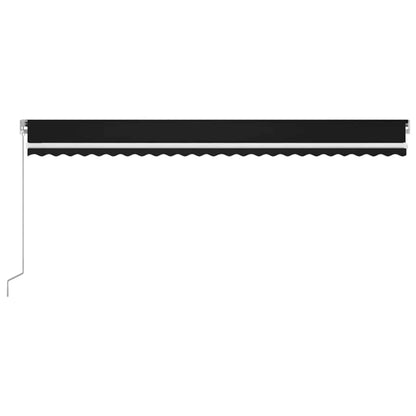 Toldo Retráctil Manual Con Luz Led Gris Antracita 600x300 Cm_2