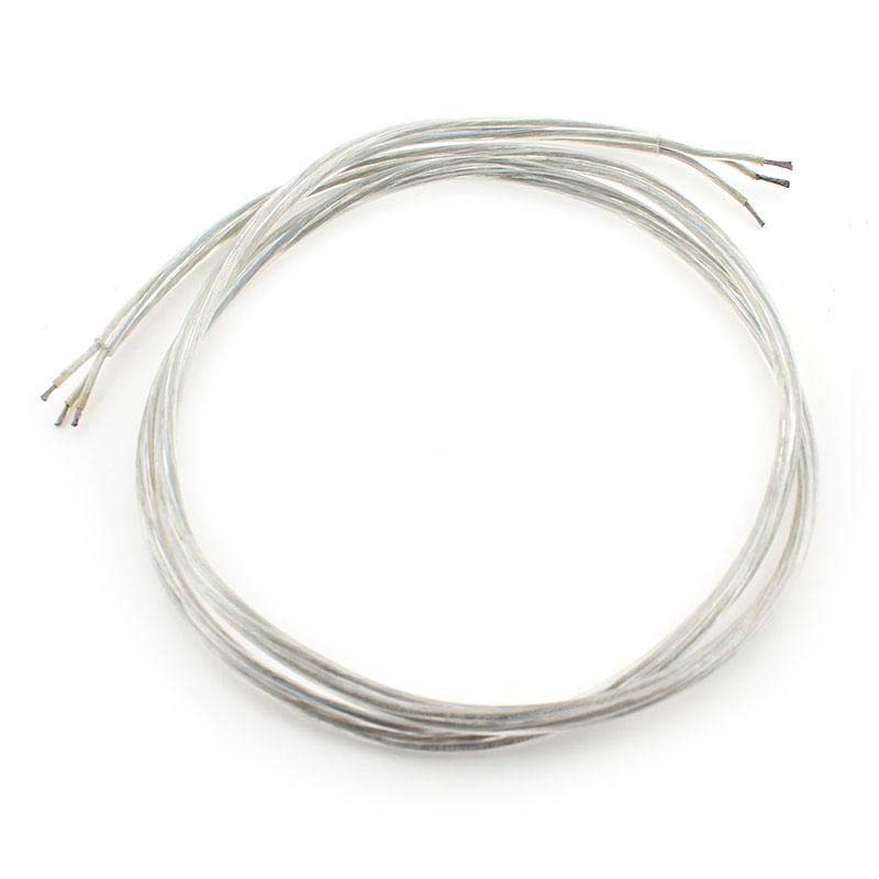 Cable Redondo Transparente 3x1mm Silver, 1,2m_1