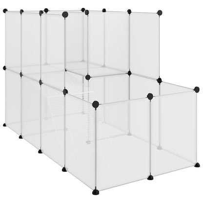 Vidaxl Jaula De Animales Pequeños Pp Y Acero Transparente 142x74x93 Cm_0