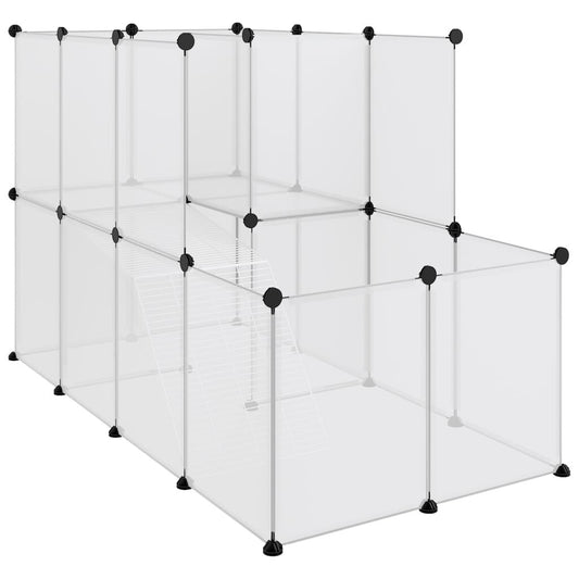 Vidaxl Jaula De Animales Pequeños Pp Y Acero Transparente 142x74x93 Cm_0