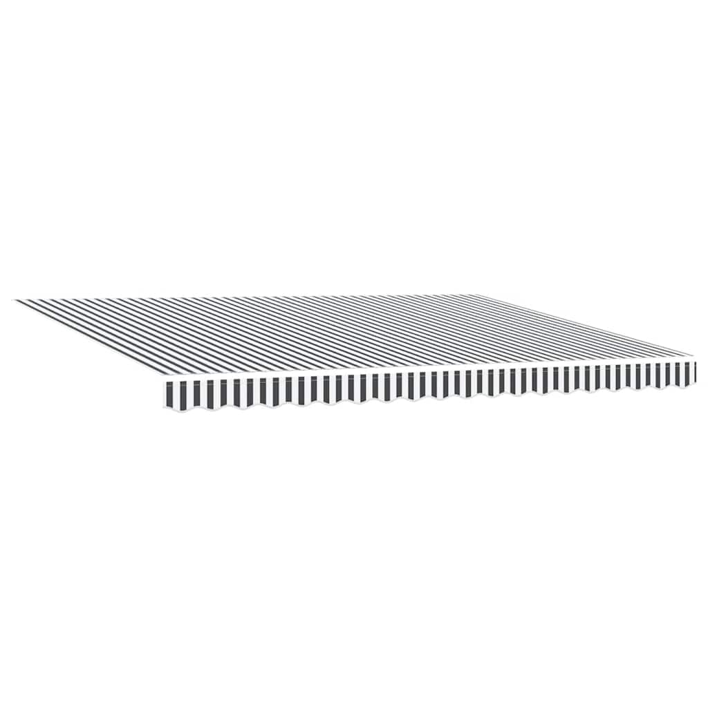 Toldo Retráctil Automático Gris Antracita Y Blanco 450x300 Cm_4