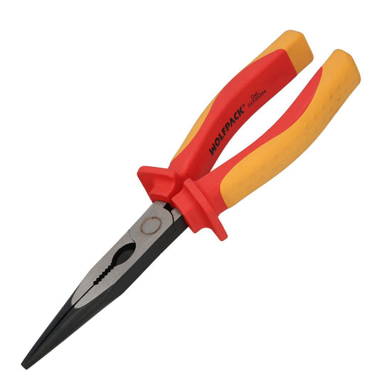 Alicates Boca Recta 200 Mm. Mangos Aislados Acero Cromo Vanadio Pelacables, Corta Cables, Pelador Cables