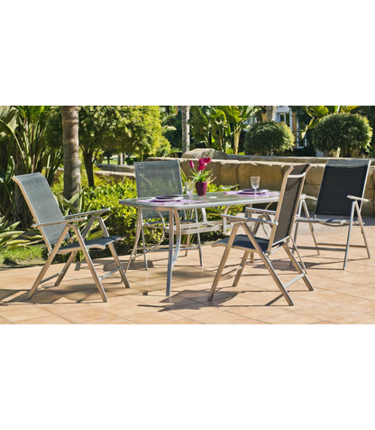 Pack 4 Sillones O Tumbonas Acero/textilen Seul-5 Plegables_5