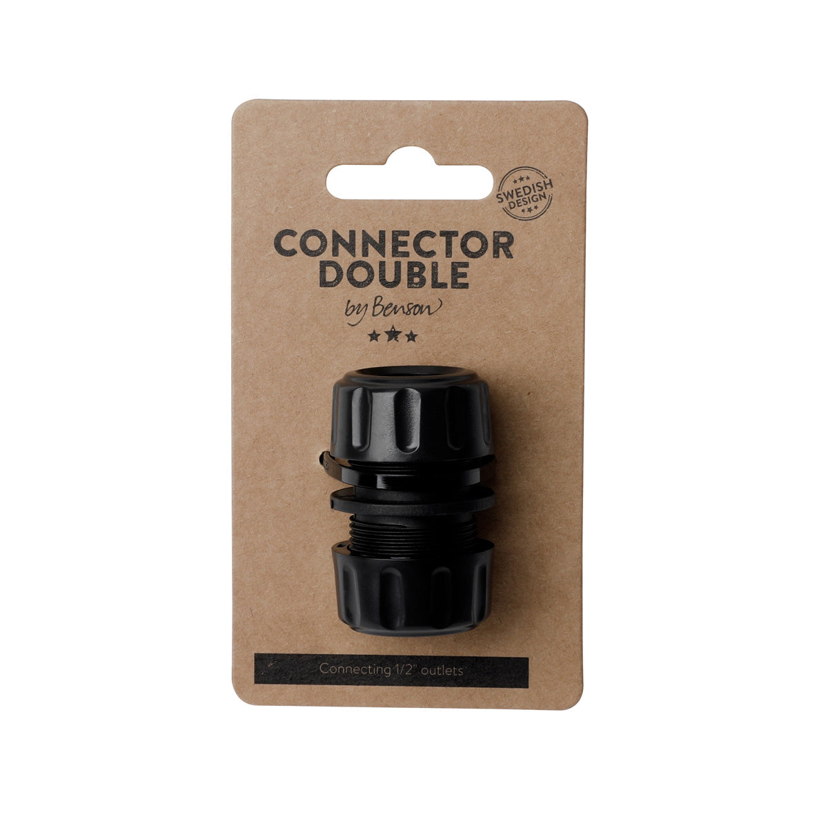 Conector De Manguera - Doble, Plástico, Negro, 5,5 X 3,5 X 3 Cm_3