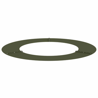 Adecuado Para Anillo De Árbol Plano Verde Oliva Ø50/80 Cm Acero_3