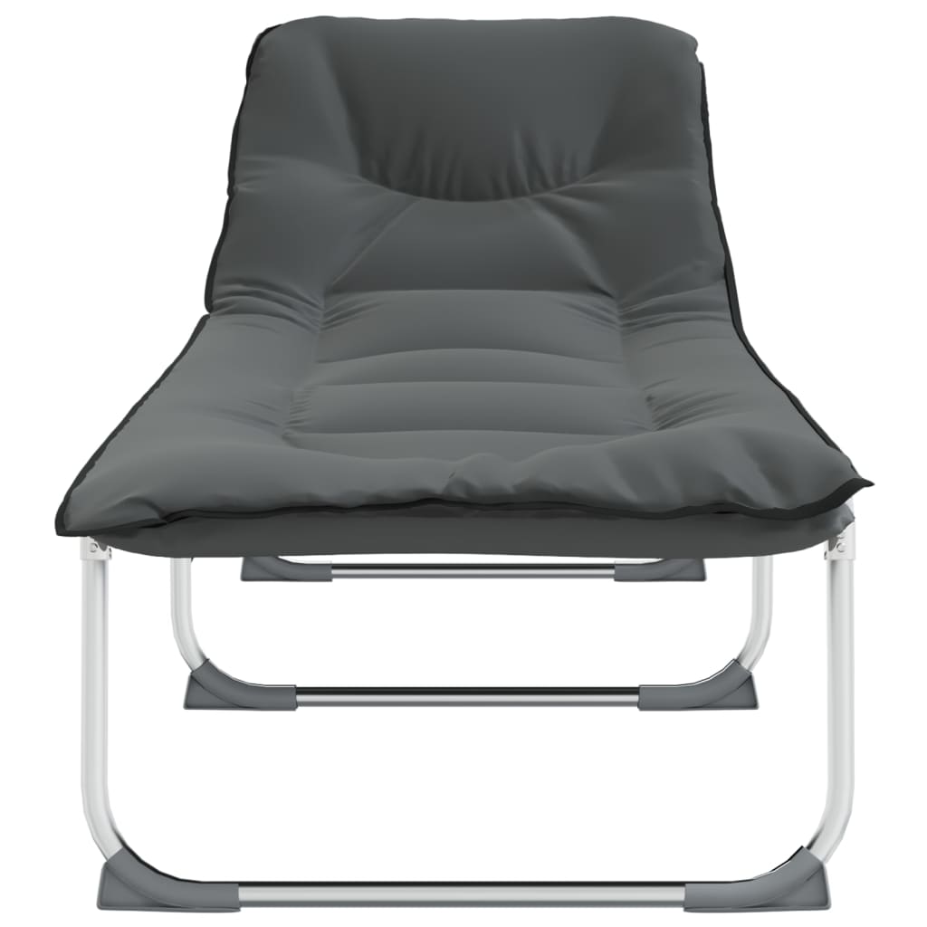 Tumbona Plegable Tela Gris Antracita_2