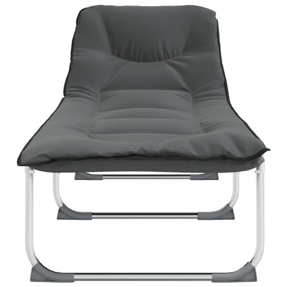 Tumbona Plegable Tela Gris Antracita_2