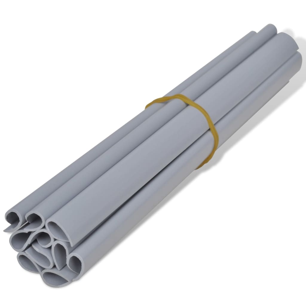 Panel De Valla De Pvc Gris Claro 70x0,19 M / Vetonek_2