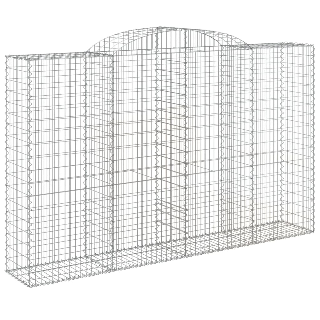 Cestas De Gaviones 2 Uds Forma De Arco Hierro 300x50x180/200 Cm_2