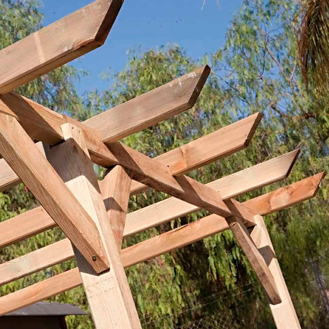 Kit Pérgola 9x9 - Estilo Y Versatilidad Para Tu Espacio Exterior 148 M / Multicolor_2