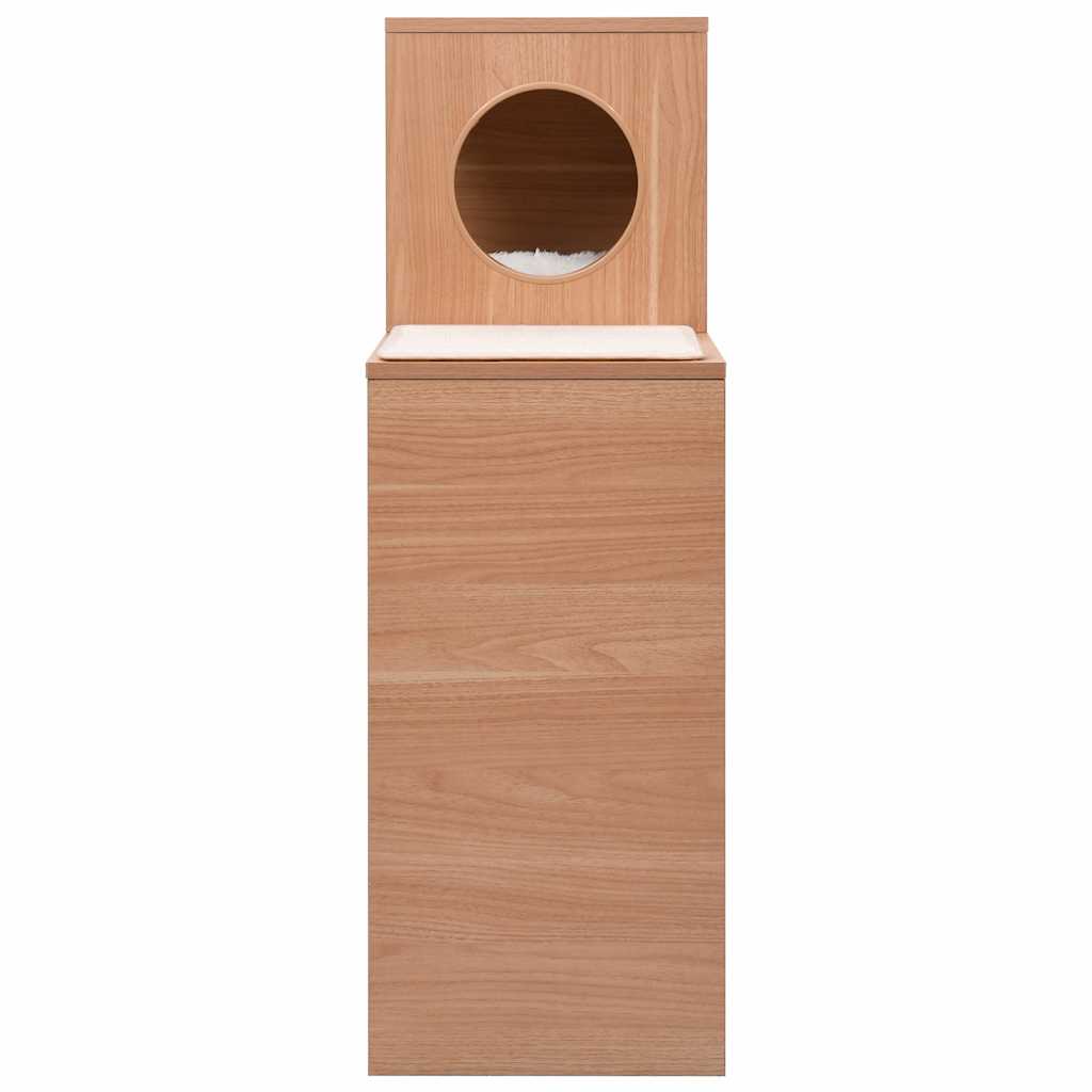Bloque De Casas Para Gatos Con Alfombra Rascadora Sisal 100 Cm_2