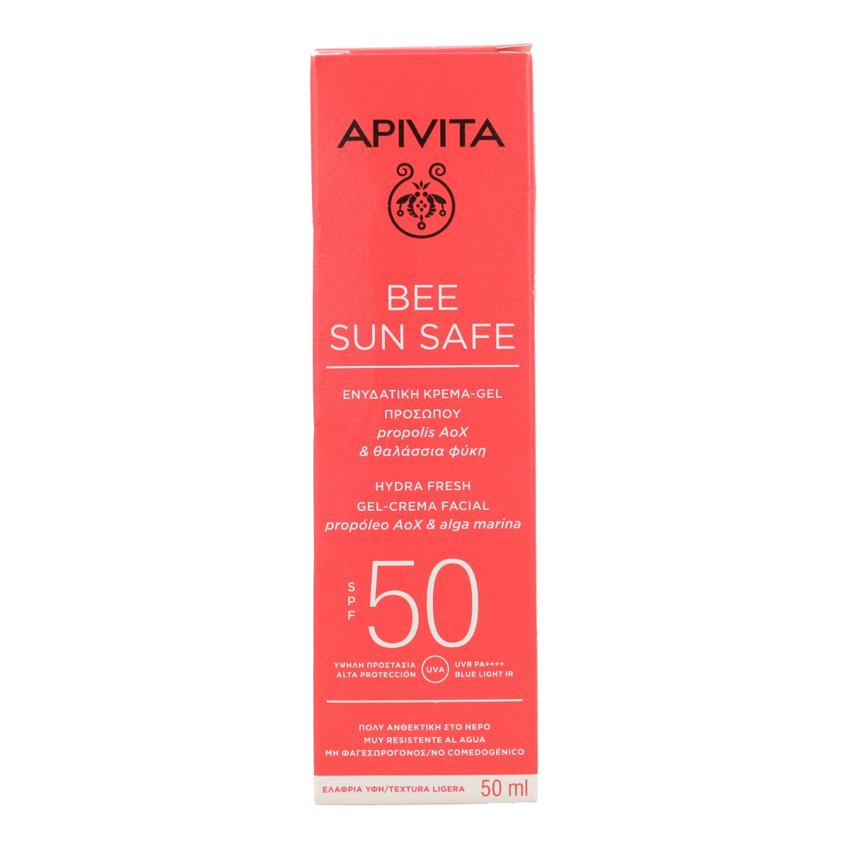 Gel Crema Solar Hydra Fresh SPF50 Apivita 50ml