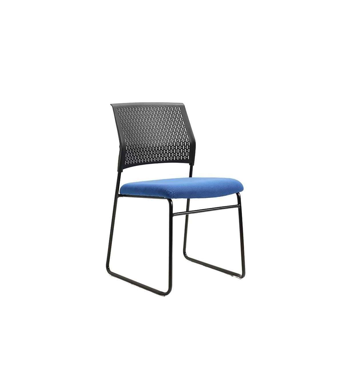 Pack De 4 Sillas Confidente Tapizada En Color Azul, 56 Cm(ancho) 84/94 Cm(altura) 58 Cm(fo_0