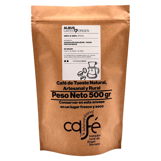 Cafe Sin Intermediarios Café Brasil Albus En Grano Para Filtro 500 G_0