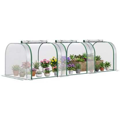 Outsunny Invernadero Caseta Para Jardín Terraza Cultivo De Planta Semilla_0