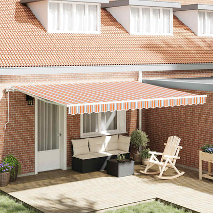 Toldo Retráctil Multicolor 450 X 350 Cm Tela Y Aluminio_1