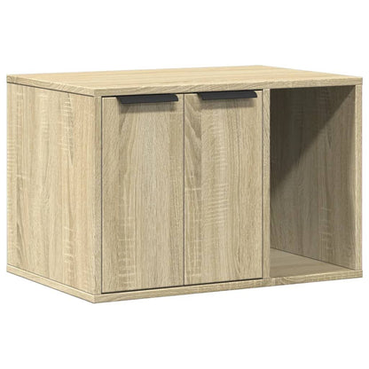 Vidaxl Mueble Arenero Para Gatos Madera Roble Sonoma 60x40x40 Cm_0