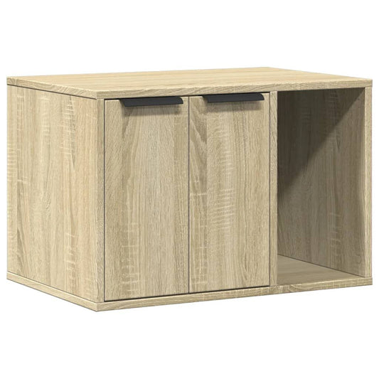 Vidaxl Mueble Arenero Para Gatos Madera Roble Sonoma 60x40x40 Cm_0