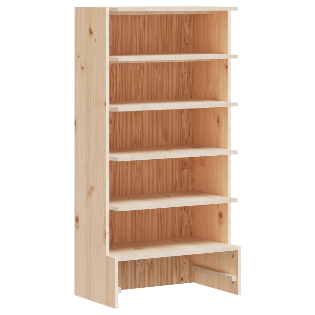 Mueble Zapatero De Madera Maciza De Pino 52x30x104 Cm / Vetonek_1