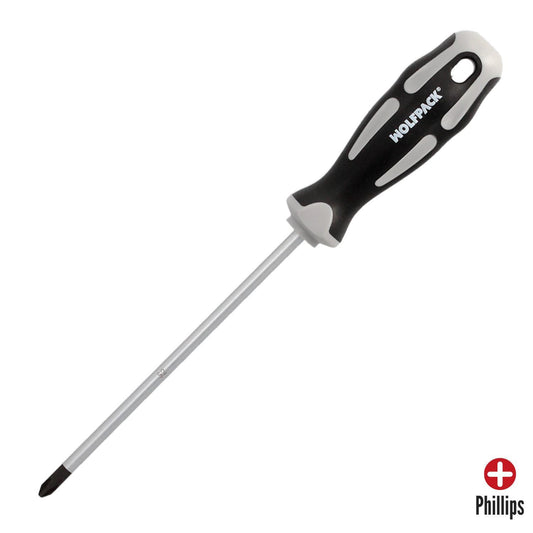 Destornillador Phillips Acero S2 Mango Tpr Bimaterial. Medida Ph 2 X Ø 6,0 X 150 Mm.  Din5262._0