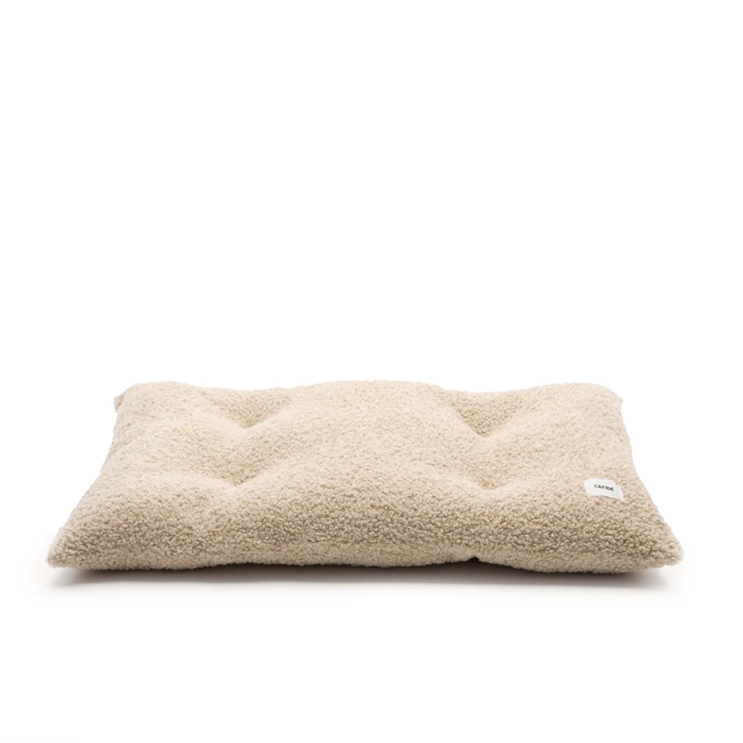 Cafide Cojín De Material Reciclado Para Perro Con Tejido Estilo Borreguito Beige. Modelo Bela._0