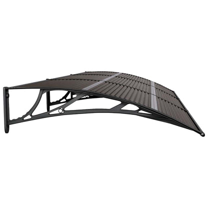 Marquesina De Puerta Policarbonato Negro 300x100 Cm_4