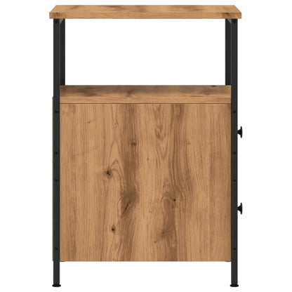Mesita De Noche Madera Ingeniería Roble Artisan 34x35,5x50 Cm_3