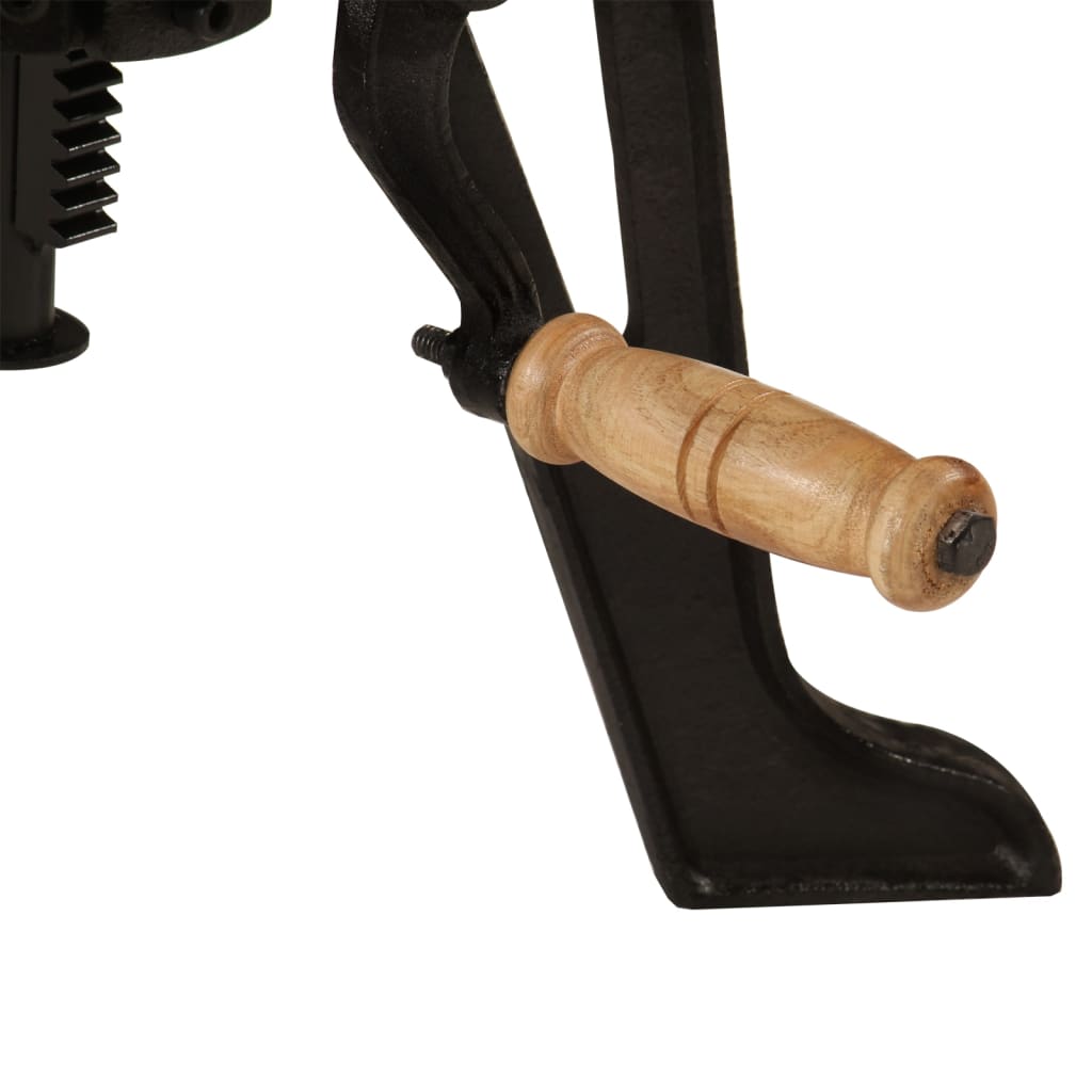 Mesa Auxiliar Madera De Acacia Y Hierro Fundido 60x(42-62) Cm_3