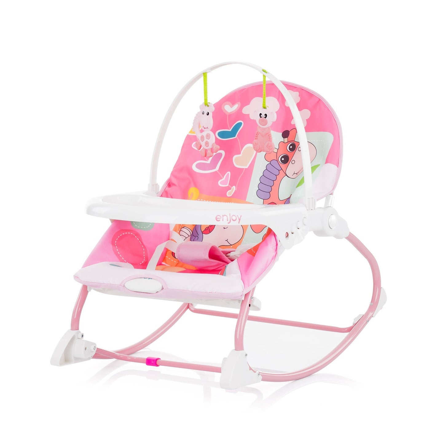 Hamaca Infantil Con Sonidos Y Vibración Enjoy Pink_0