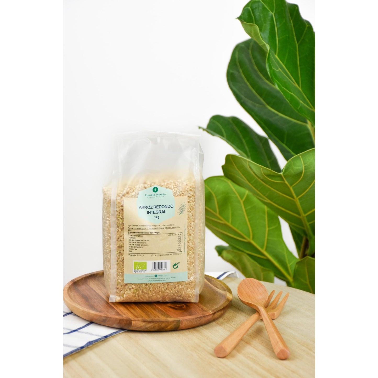 Pack 2x Arroz redondo integral ECO Planeta Huerto 1 kg