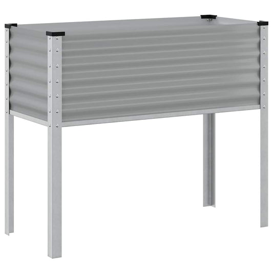 Jardinera De Acero Gris 100x45x90 Cm_0